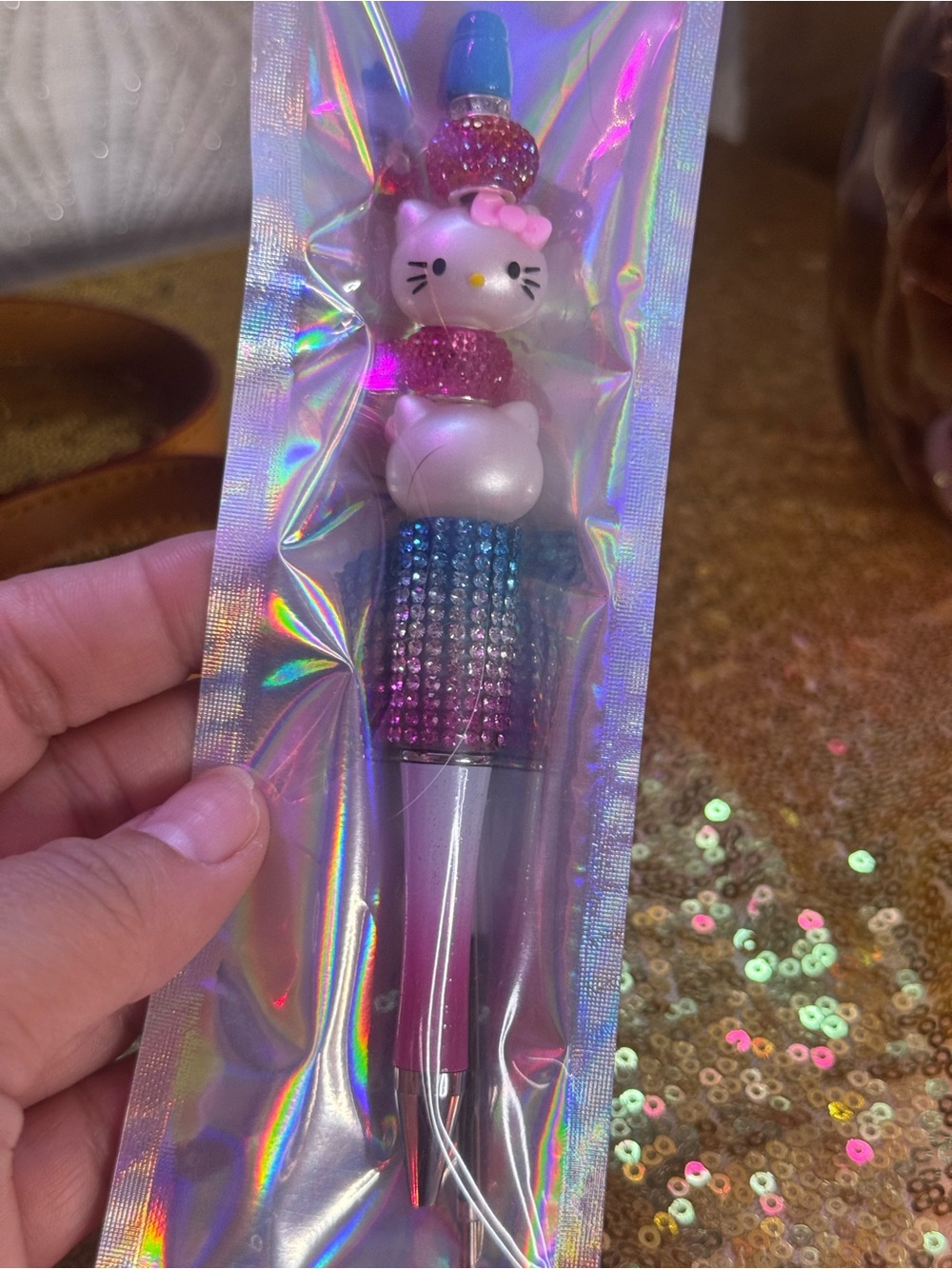 Hello Kitty Inspired Pink and Multicolor Kids Pen